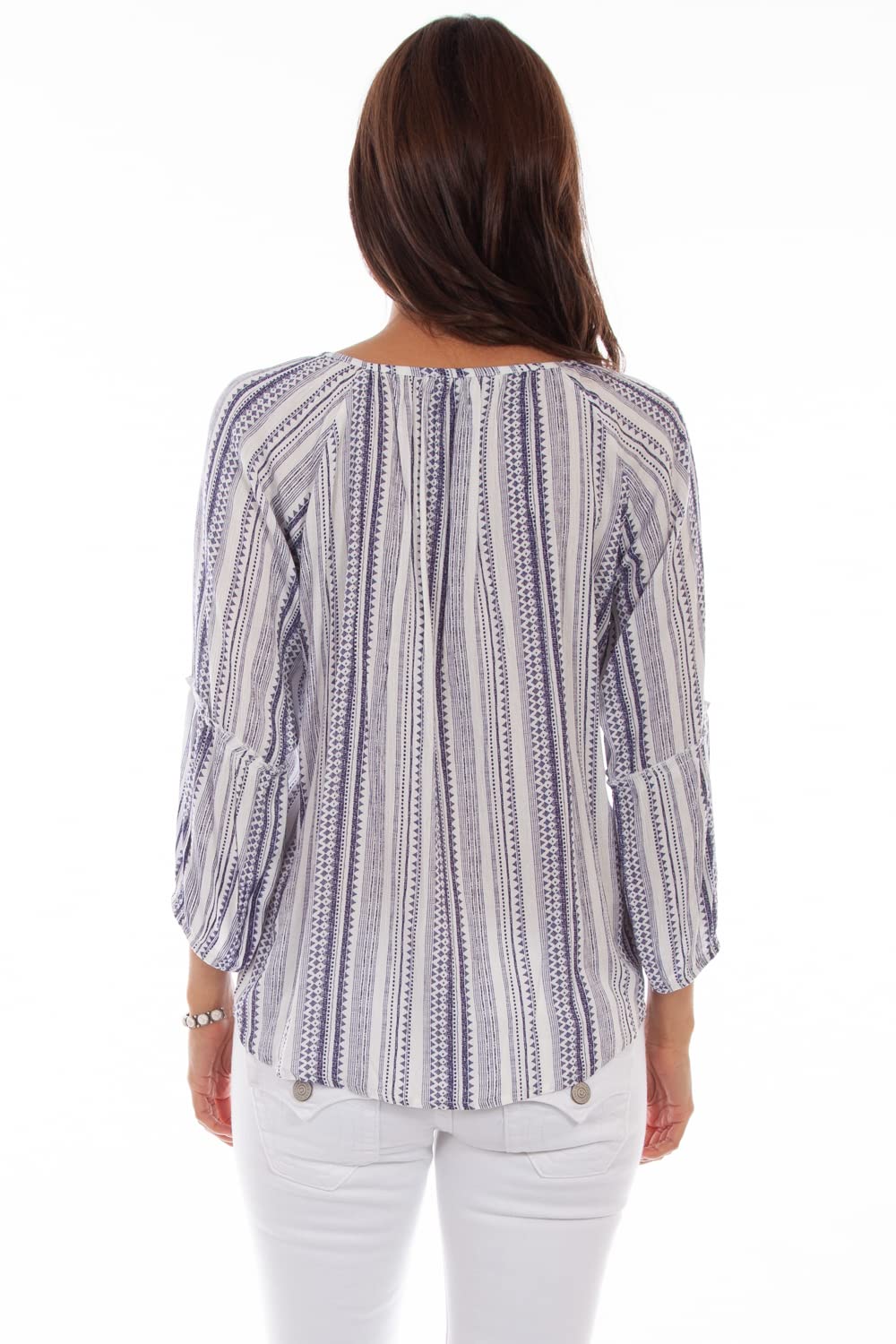 3/4 SLEEVE PEASANT TOP