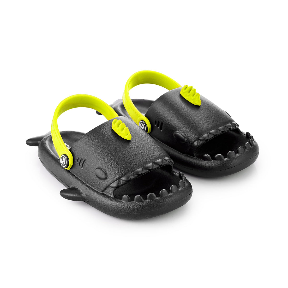 Hoppa Baby Shark Kids Black Clogs 11 11