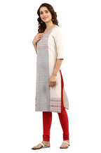 Aurelia Womens Cotton Blend Regular Kurta (22FEA10962-500721_Natural_M)