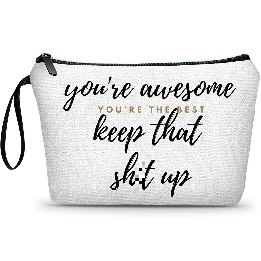 SEAMOON Special Gifts For Women,Canvas Zipper Pouch,Inspirational Gifts For Women Friends,Best Friends Birthday Gifts,Sister Bir