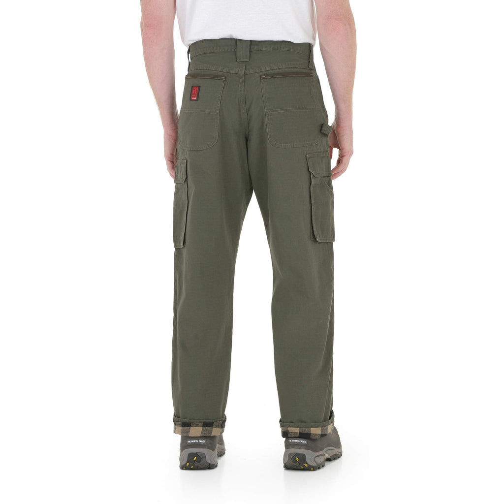 Wrangler Riggs Workwear Men's Flannel Lined Ranger Pant, Loden, 36Wx32L