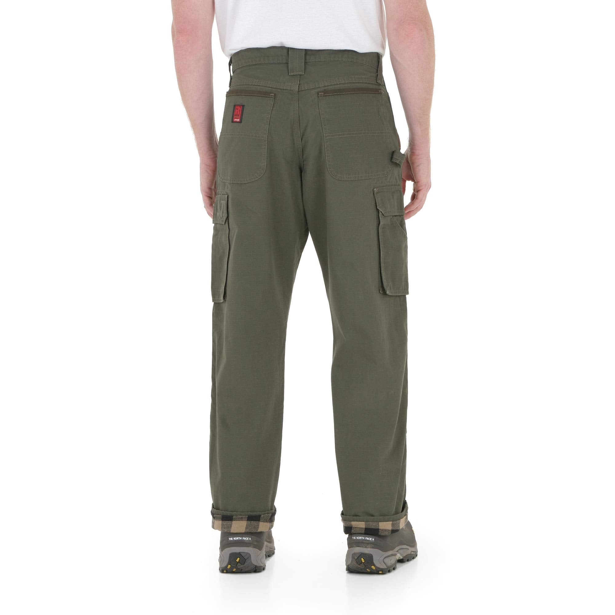 Wrangler Riggs Workwear Men's Flannel Lined Ranger Pant, Loden, 36Wx32L