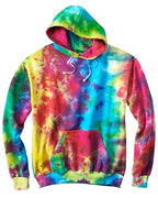 Youth 85 oz Tie-Dyed Pullover Hooded Sweatshirt - SPIDER ROYAL - XS(D0102H78KJ6)