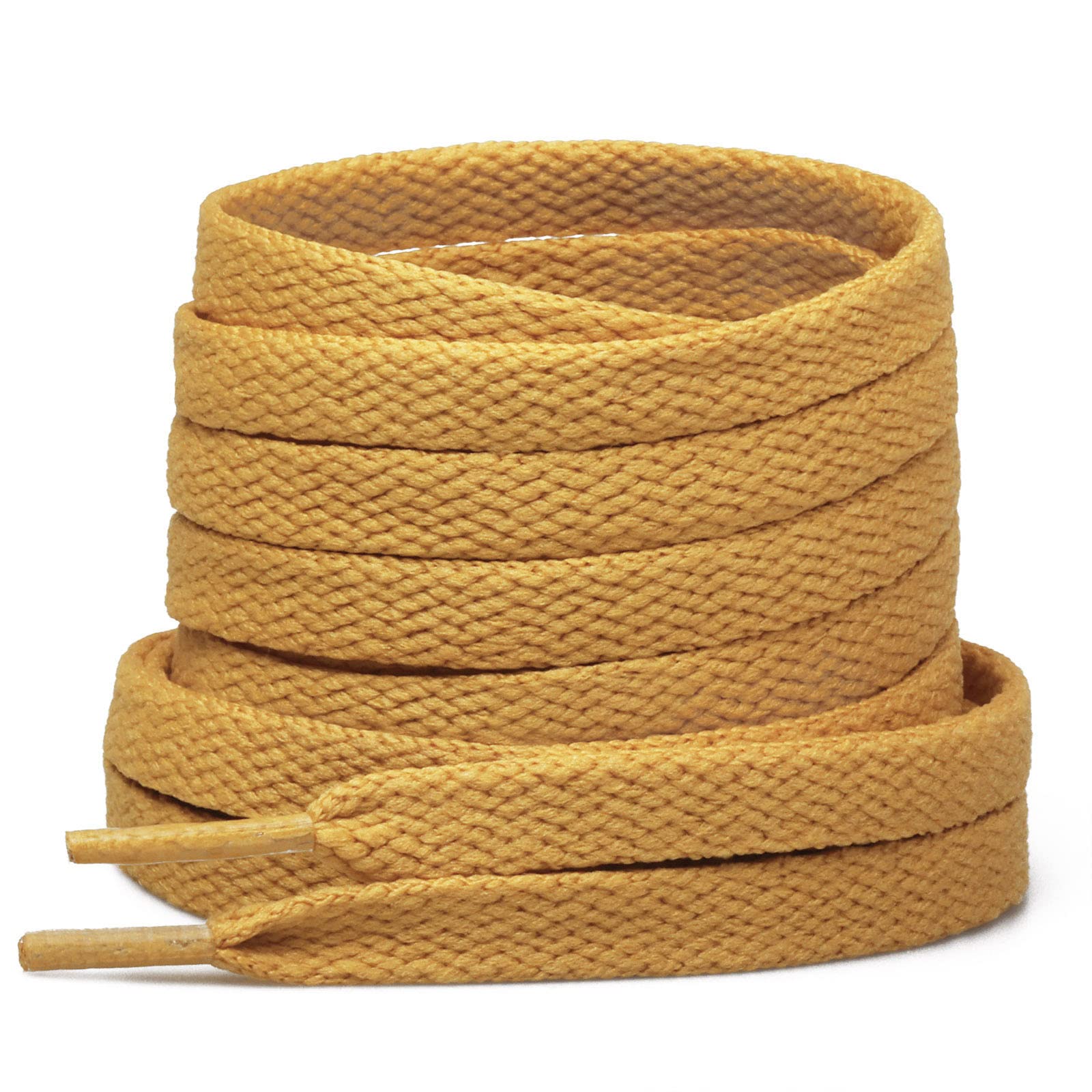 Stepace [2 Pairs Flat Shoe Laces for Sneakers 5/16 Width 30-72 Length 26 Color Shoelaces Tan 36(91 cm)