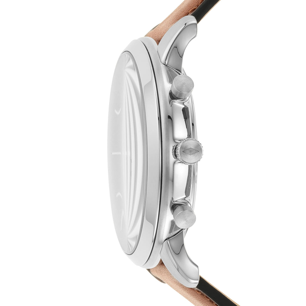 Fossil Men's Neutra Quartz Stainless Steel Chronograph Watch Bracelet Set, Color: Silver, Luggage (Model: FS5708SET)
