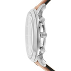 Fossil Men's Neutra Quartz Stainless Steel Chronograph Watch Bracelet Set, Color: Silver, Luggage (Model: FS5708SET)