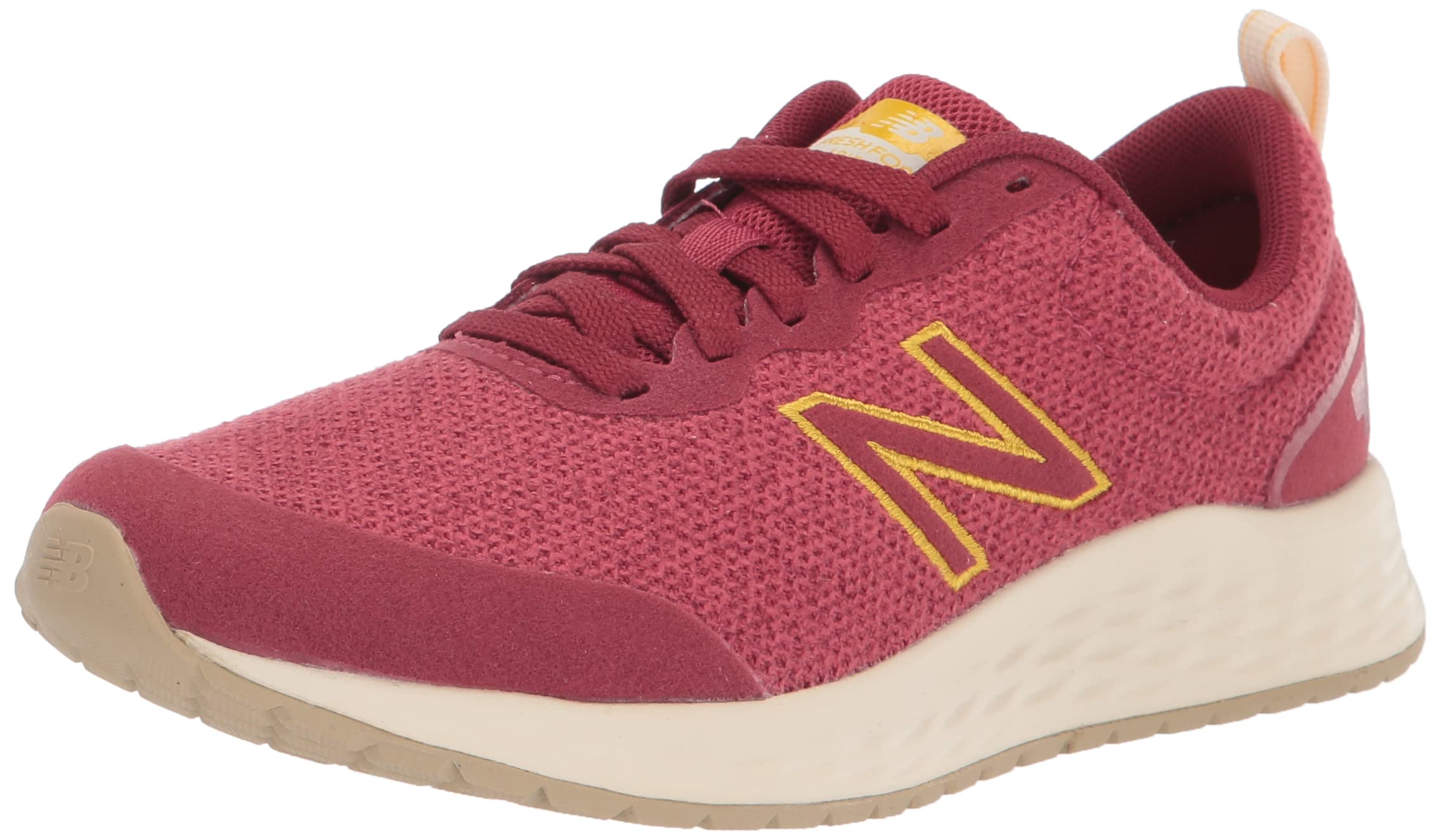 New Balance Women's Fresh Foam Arishi V3 Running Shoe, Deep Earth Red/Earth Red/Harvest Gold, 5 Wide