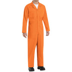 Red Kap Men's Tall Size Twill Action Back Coverall, Orange, 46 Long