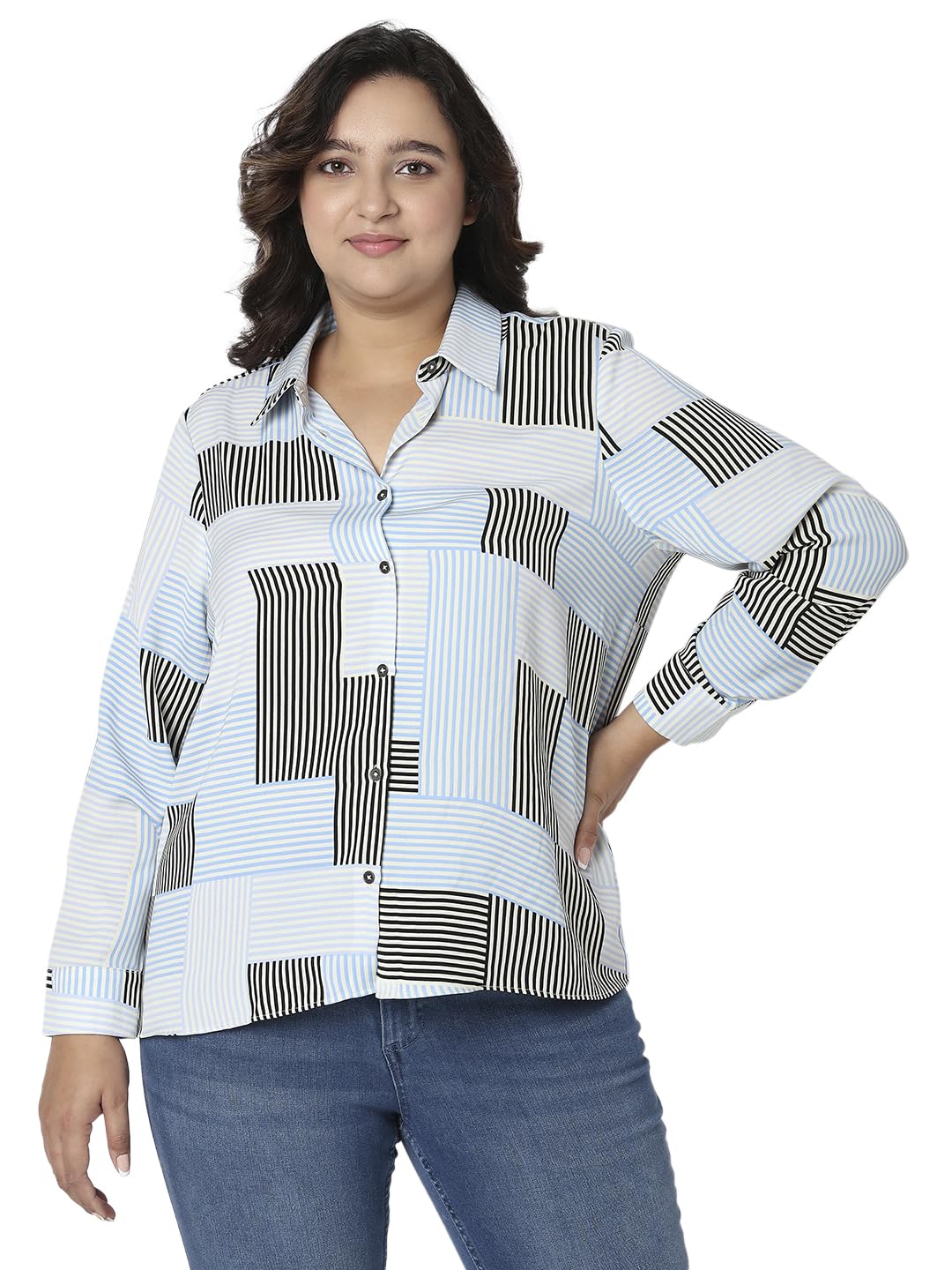 Vero Moda Curve Relaxed Fit Shirt (10299363_Bright White_Xs)