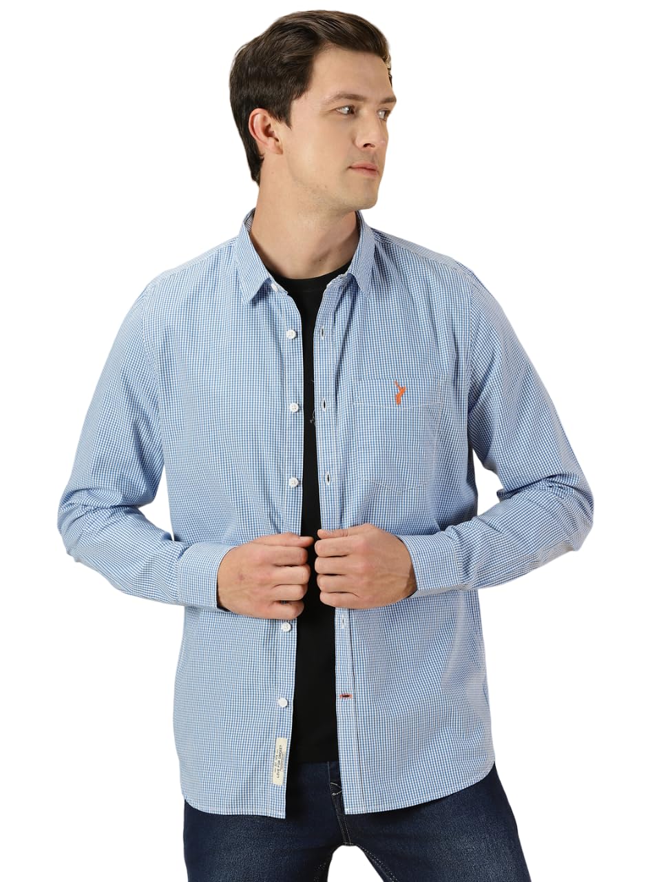 Thomas Scott Stripes Long Sleeve Casual Shirt with Spread Coller Shirts for Mens