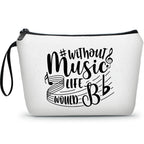 SEAMOON Music Gifts, Gifts for Music Lovers, Cool Gifts for Music Lovers, Small Makeup Bag, Music Stuff for Women, Friends, Sist