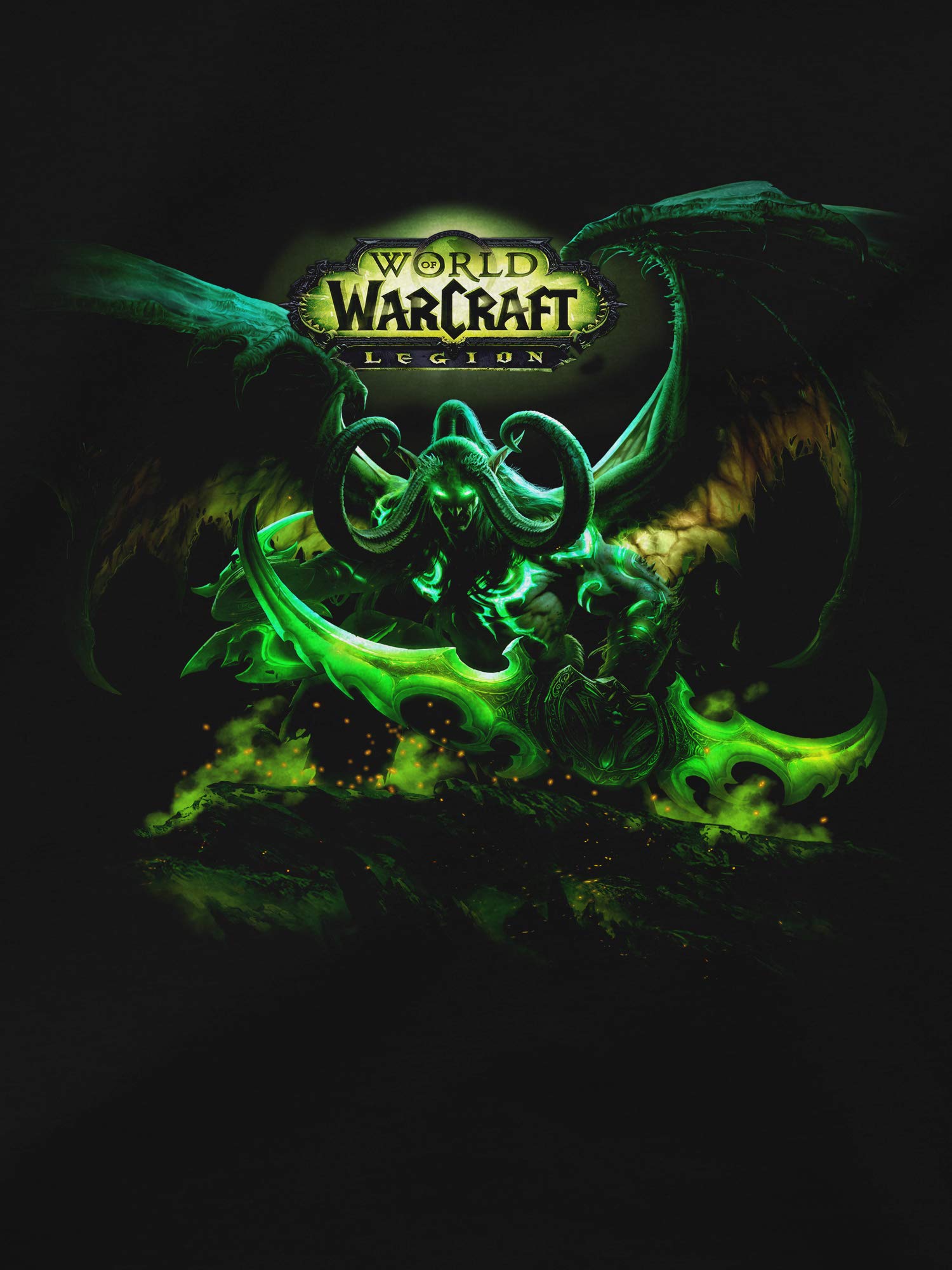 JINX World of Warcraft: Legion Lord Outland Women's Gamer Graphic T-Shirt, Black, Medium