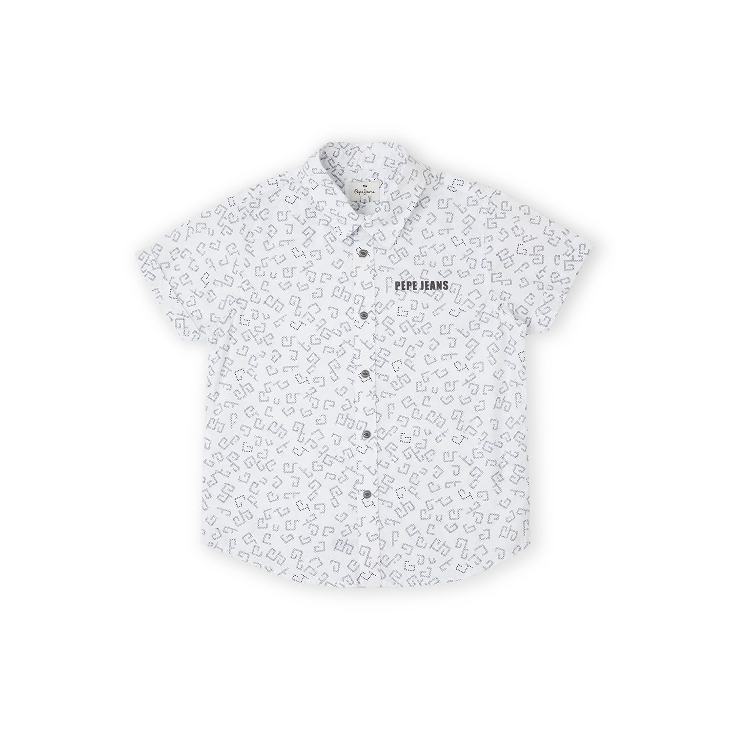 Pepe Jeans BoyS Regular Fit Shirt (Pb302605_White