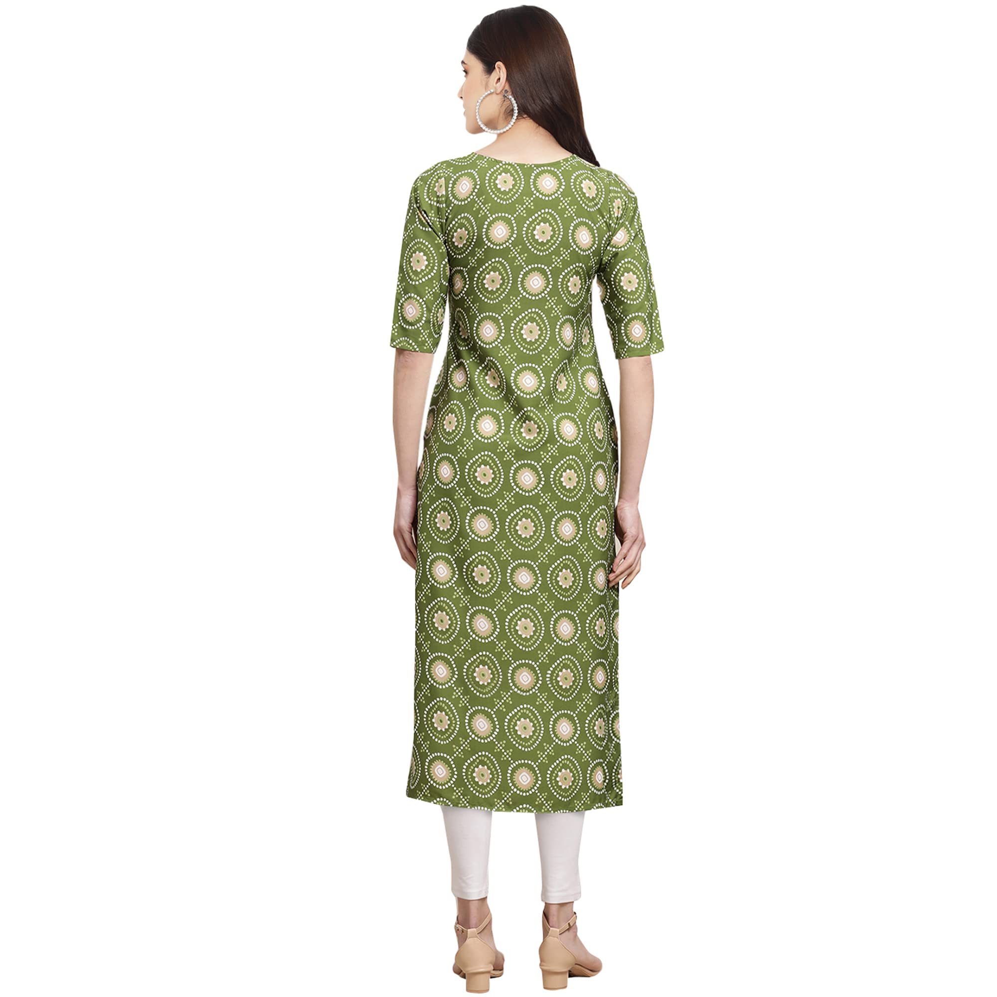 Pinkmint Women'S Crepe Digital Print Straight Kurta [Pack Of 3] (Ckb_337-330-336)