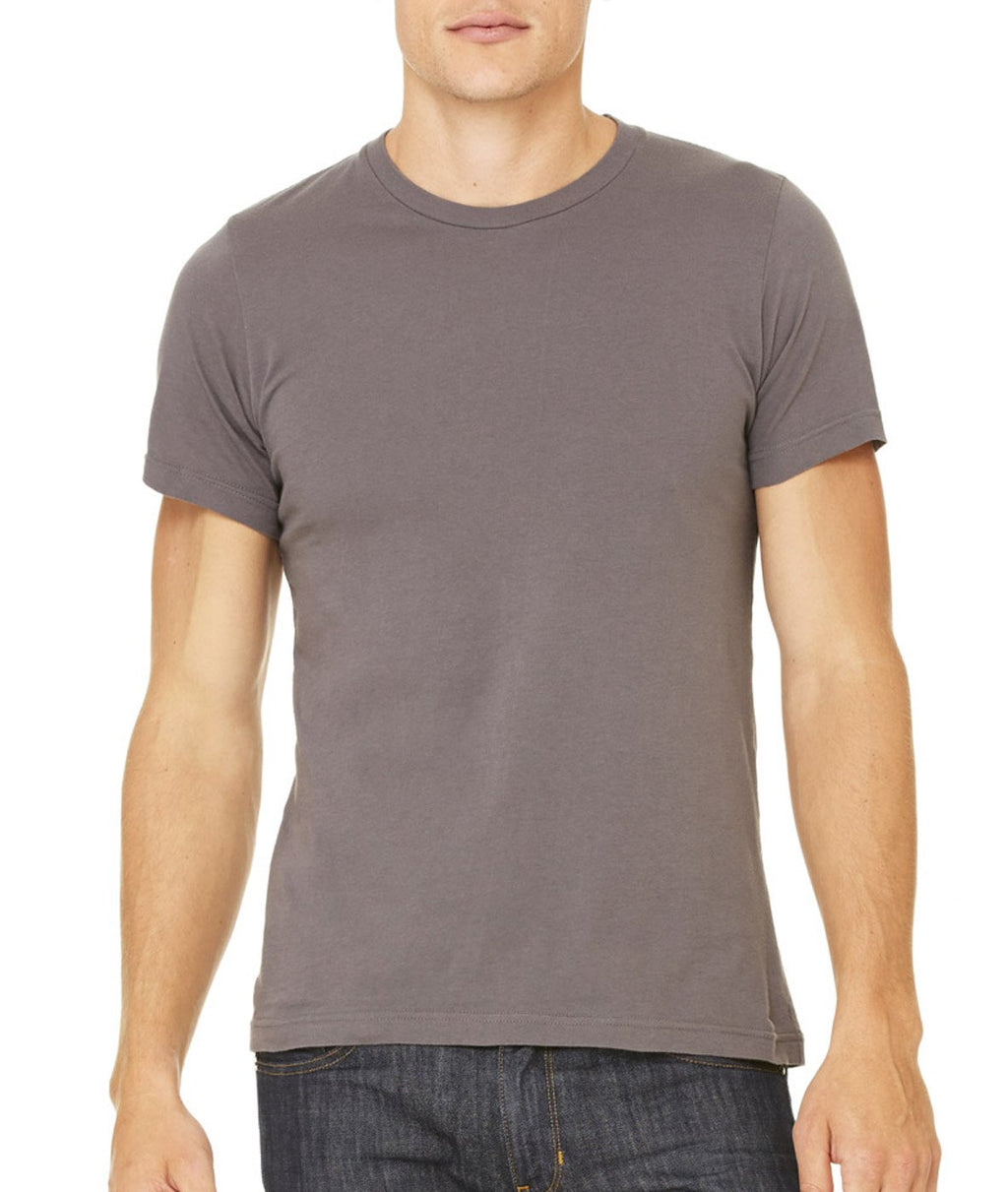 Bella+Canvas Unisex Jersey Short-Sleeve Crewneck T-Shirt, Large, Asphalt