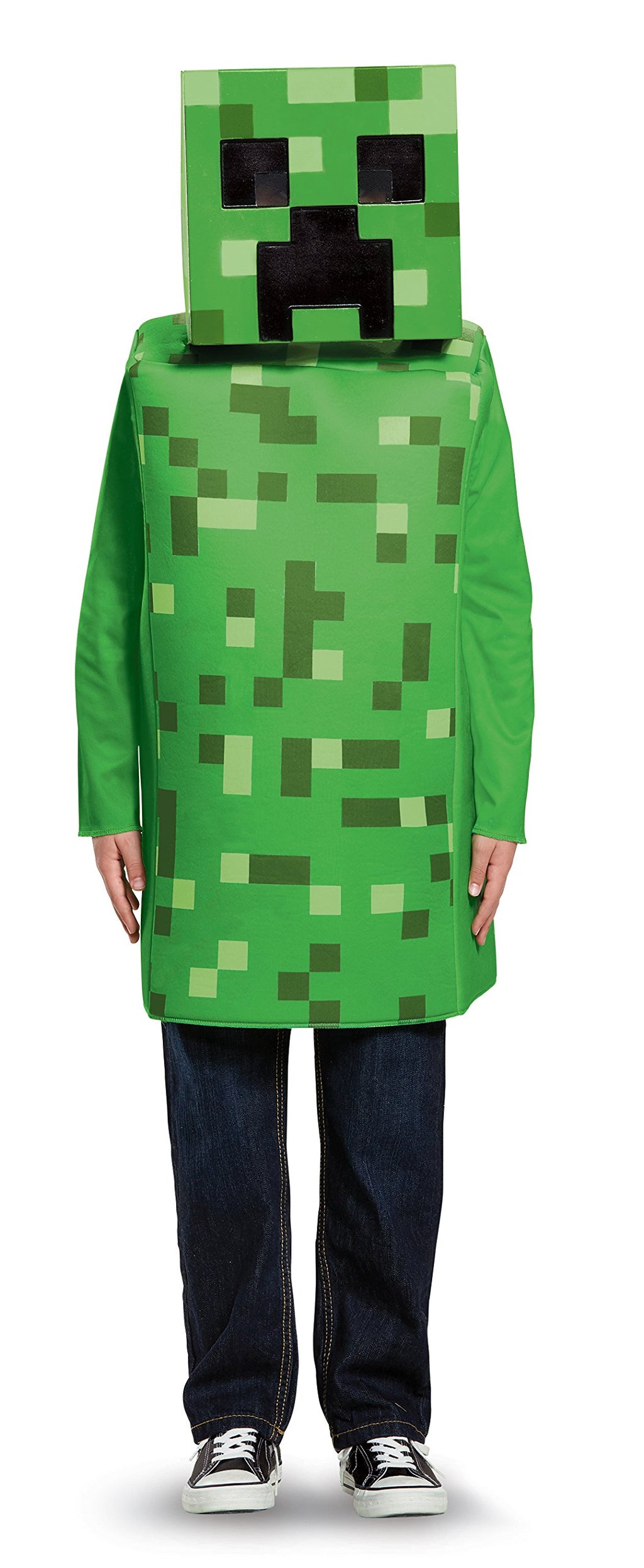 Disguise DG65642G Minecraft Creepr Classic Costume for Children  Green - Size 10-12