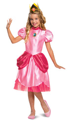 Disguise DG10690G Girls Princess Peach Classic Child Costume - Large 10-12