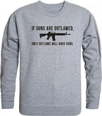 Graphic Crewneck, Outlawed, H.Grey, M