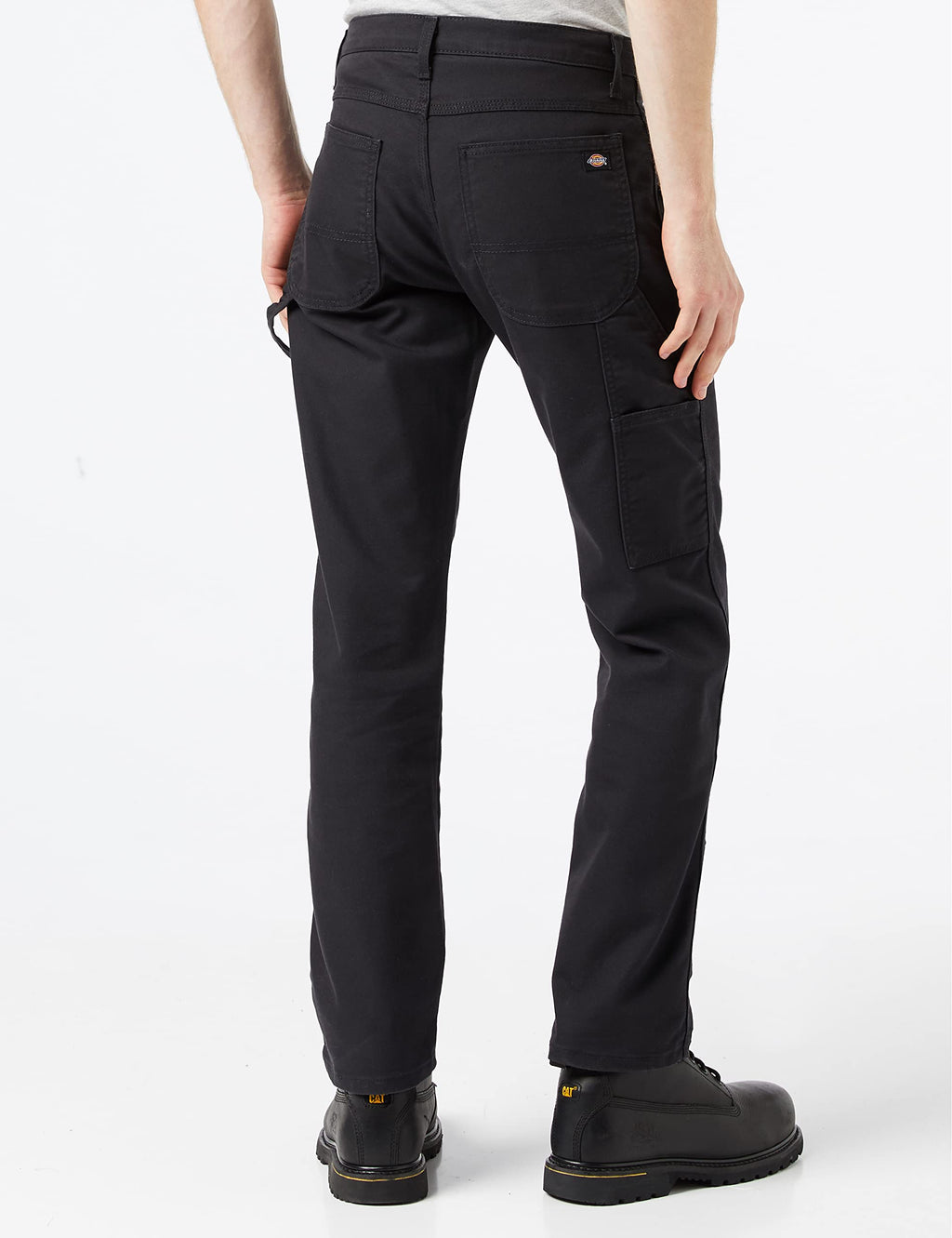 Dickies mens Tough Max Duck Carpenter Pants, Stonewashed Black, 34W x 30L US