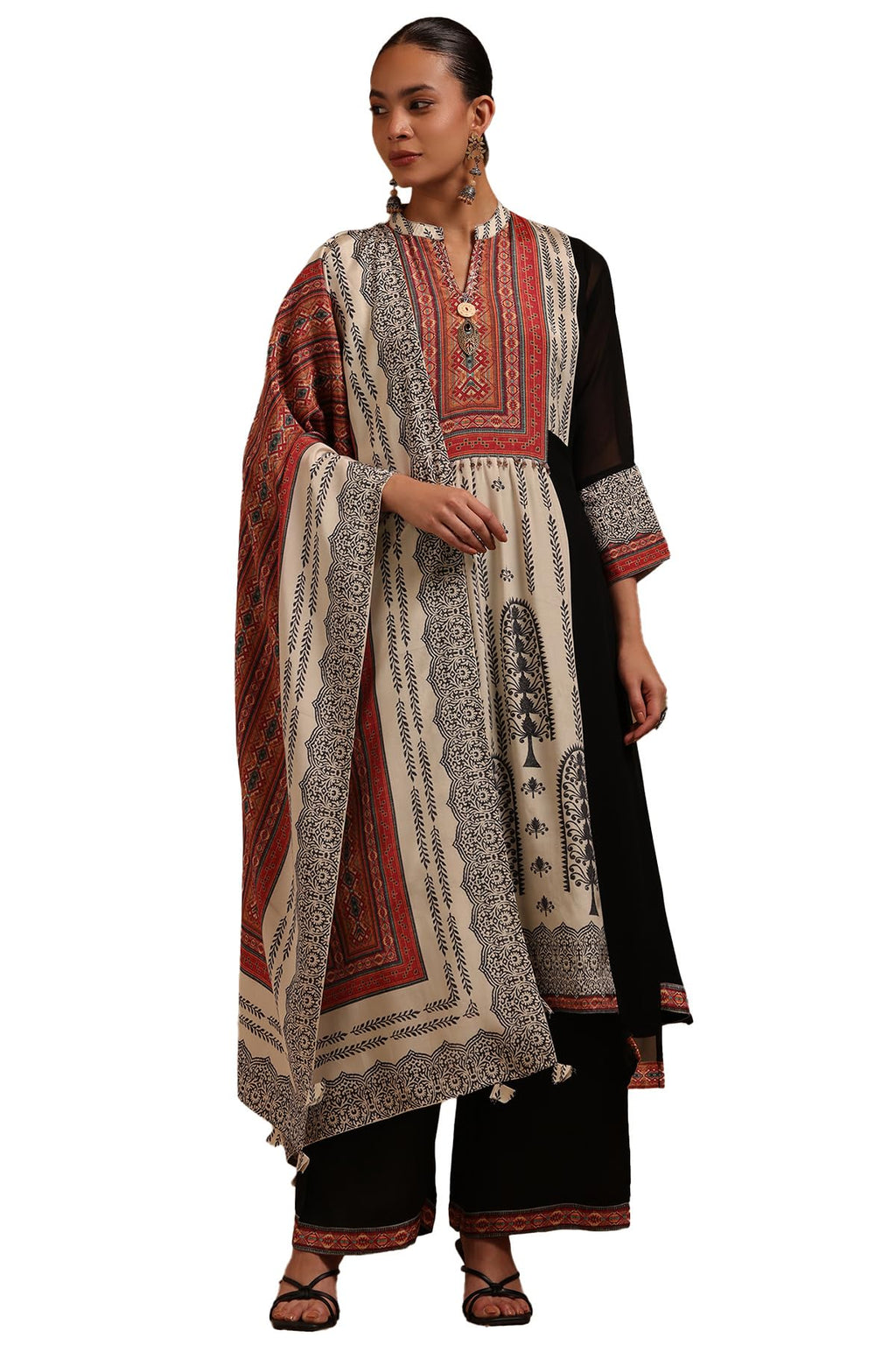 Soch Women Georgette Ethnic Salwar Suit Set