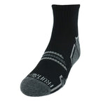 Fruit of the Loom Boys' 6-Pair Half Cushion Ankle Socks (Large (Shoe 3-9), Black 1)
