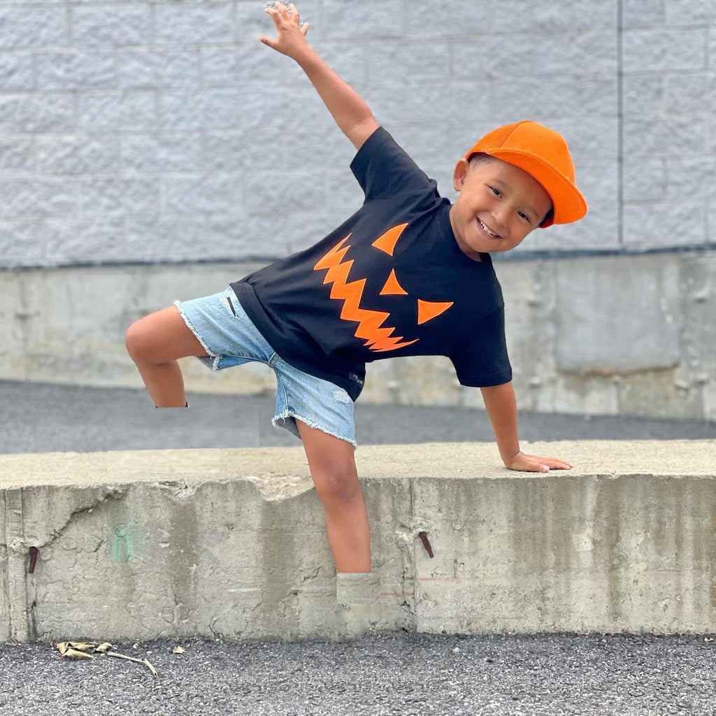 LIOMENGZI Infant Baby Boy Halloween Pants Outfits Long Sleeve Shirts Pumpkin Sweatshirt Pants Infant Fall Winter Clothes Set (Pu