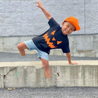 LIOMENGZI Infant Baby Boy Halloween Pants Outfits Long Sleeve Shirts Pumpkin Sweatshirt Pants Infant Fall Winter Clothes Set (Pu