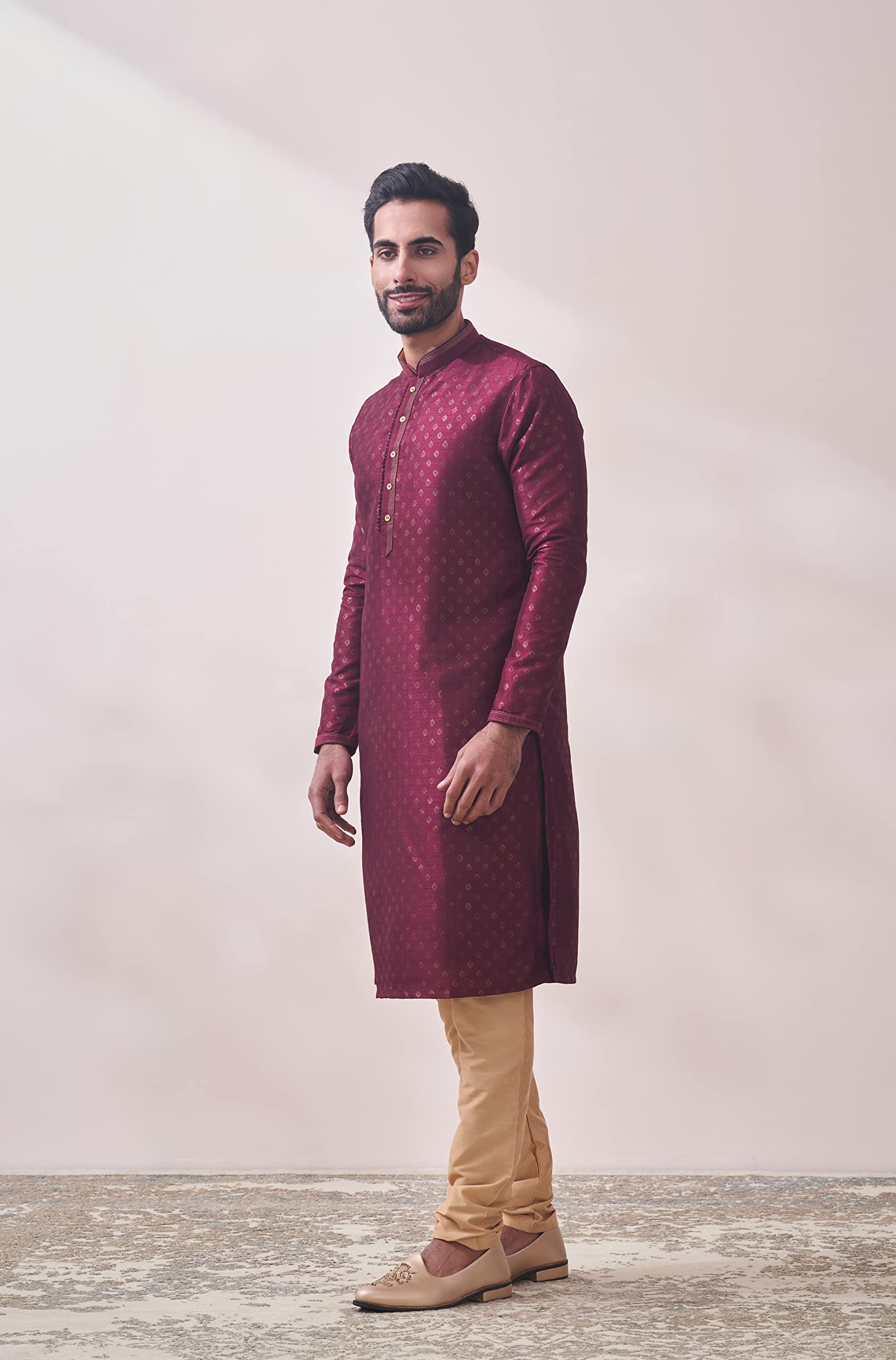 Manyavar Mens Royal Printed Kurta Set