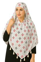 Weavers Villa Womens Cotton Floral Printed Face Cover Scarf | UV Protection, Breathable Fabric | Reusable Hijab Style Shield fo