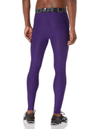 Under Armour Men's HeatGear Armour Leggings, Purple (500)/White, X-Large