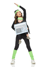 gym Instructor & Boombox Baby & Me costume