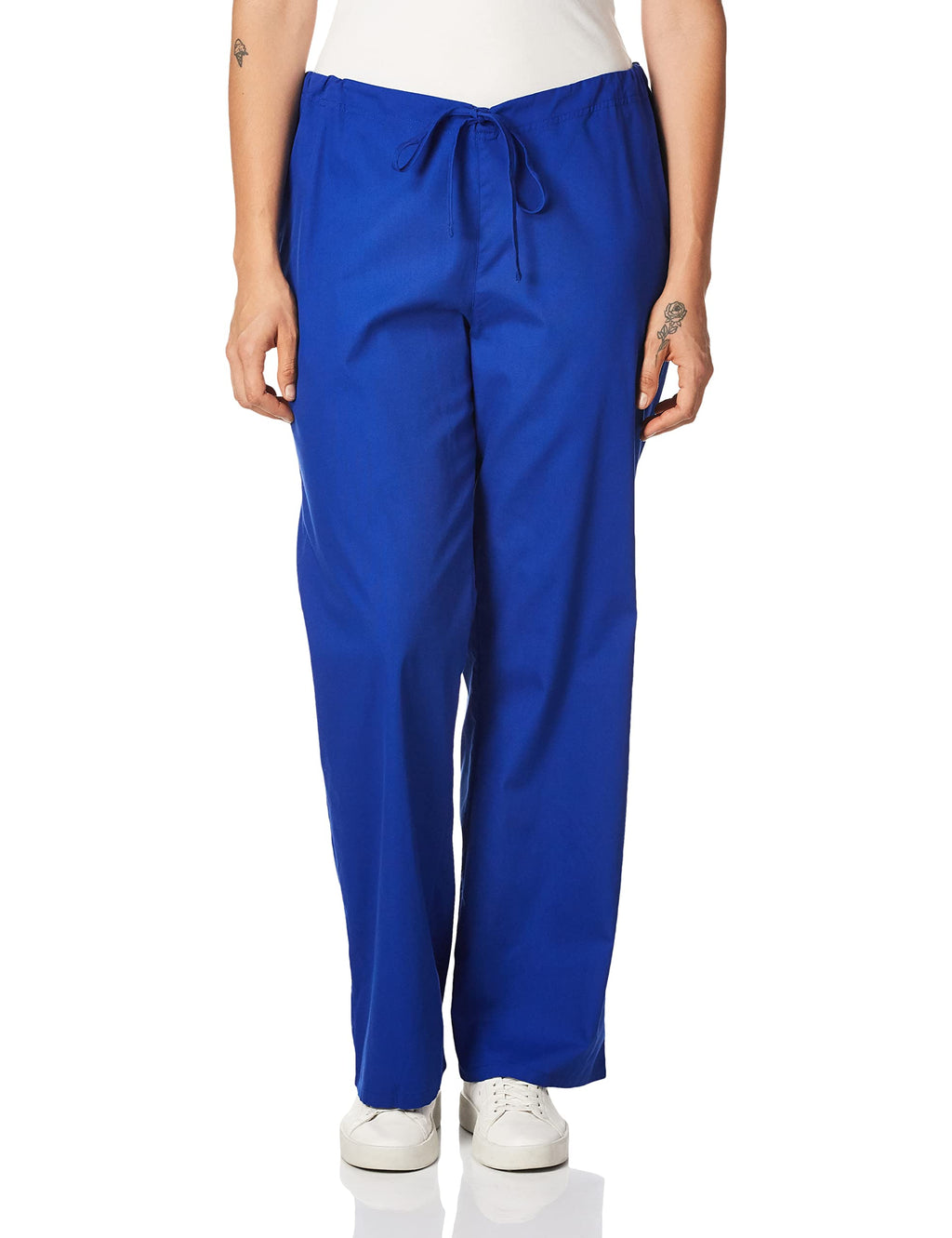 Dickies womens Signature Unisex Drawstring medical scrubs pants, Galaxy Blue, X-Large US