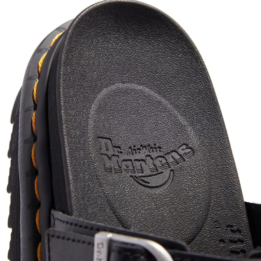 Dr. Martens Women's Slide Sandal, Black Hydro Leather, 7