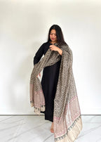 ANNI DESIGNER Womens Rayon Blend Straight Solid Kurta with Pant & Dupatta (Jamana Black_XL_Black_X-Large)