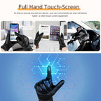Alepo Winter PU Leather Gloves For Women, Warm Thermal Touchscreen Texting Typing Dress Driving Motorcycle Gloves With Wool Lini