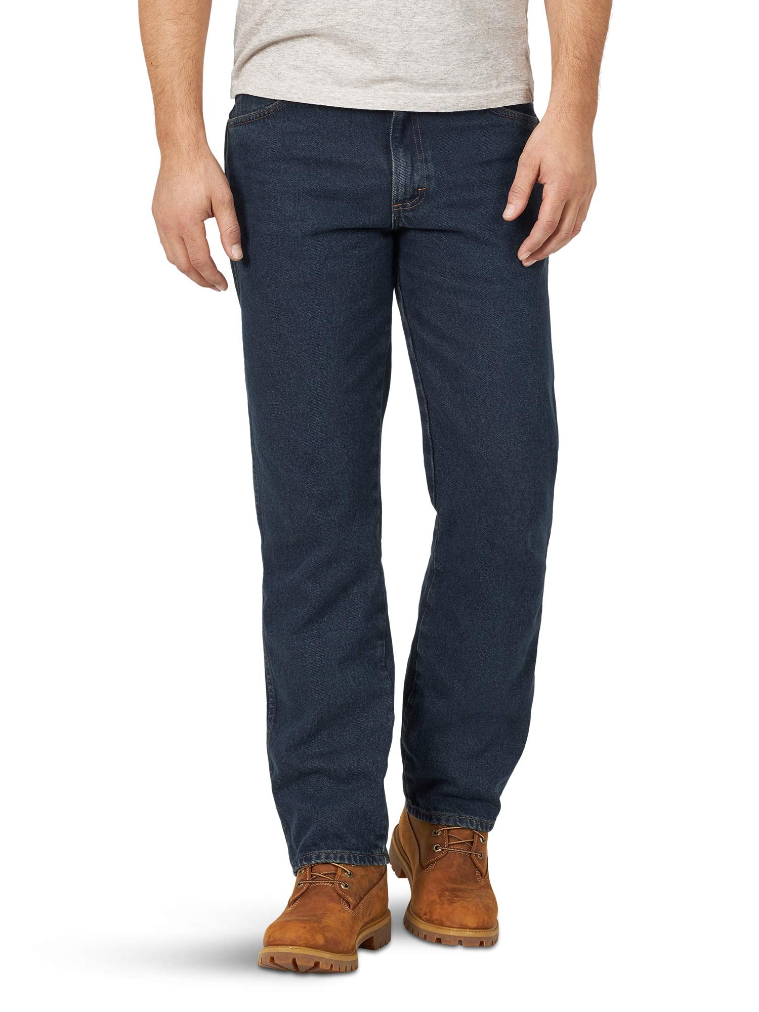 Rustler Classic Men's Big & Tall Regular 5 Pocket Jean, Dark Tint, 52W x 30L