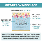 Four Generations Necklace, 925 Sterling Silver, Great Grandma Gifts From Granddaughter, Grandmother Necklace, 4 Generations Neck