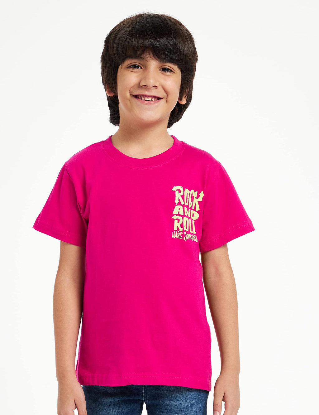T2F Boys Cotton Solid Regular Fit T-Shirt (Pack of 3)