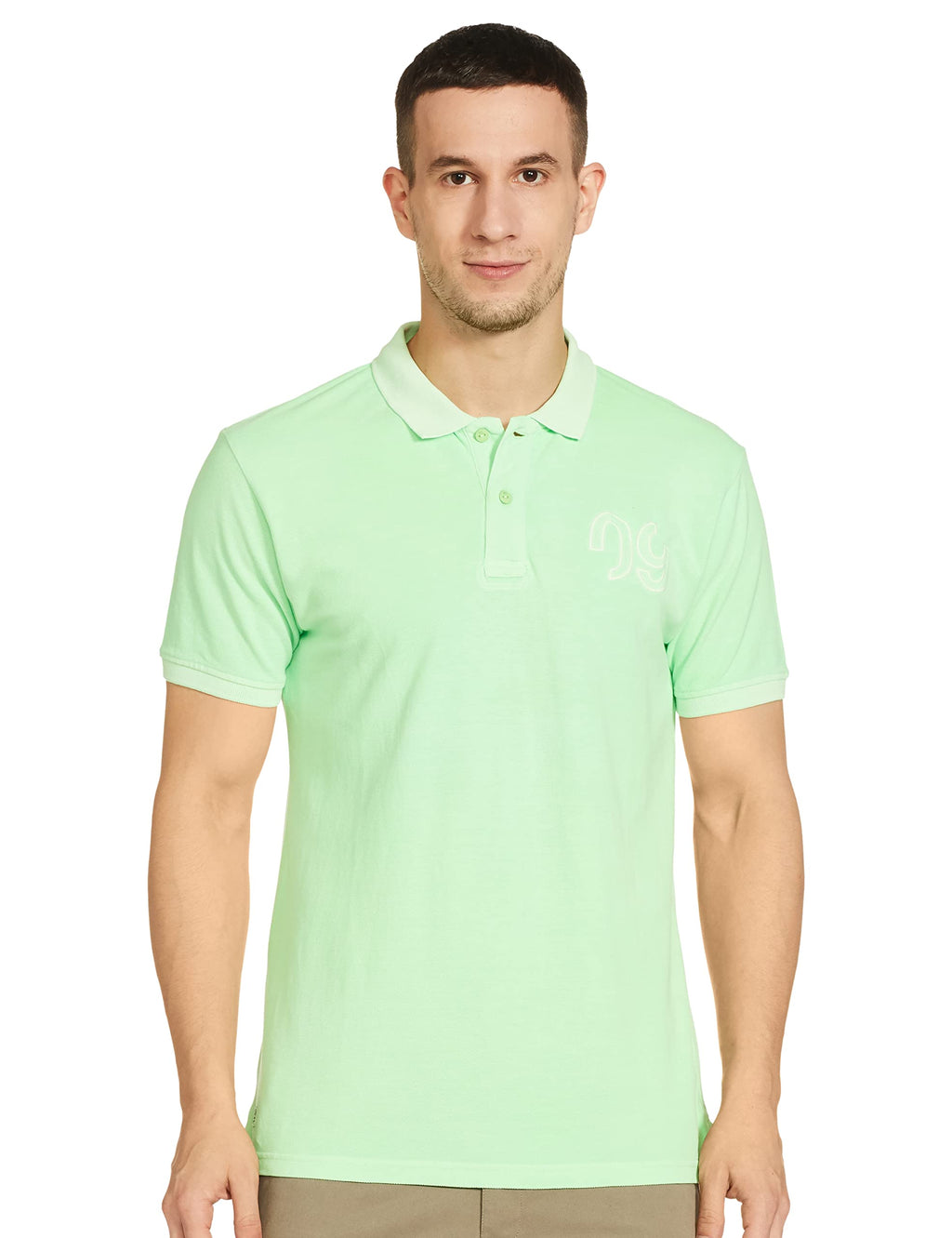 Pepe Jeans MenS Solid Regular T-Shirt (Pm541527_Neon Green_S)