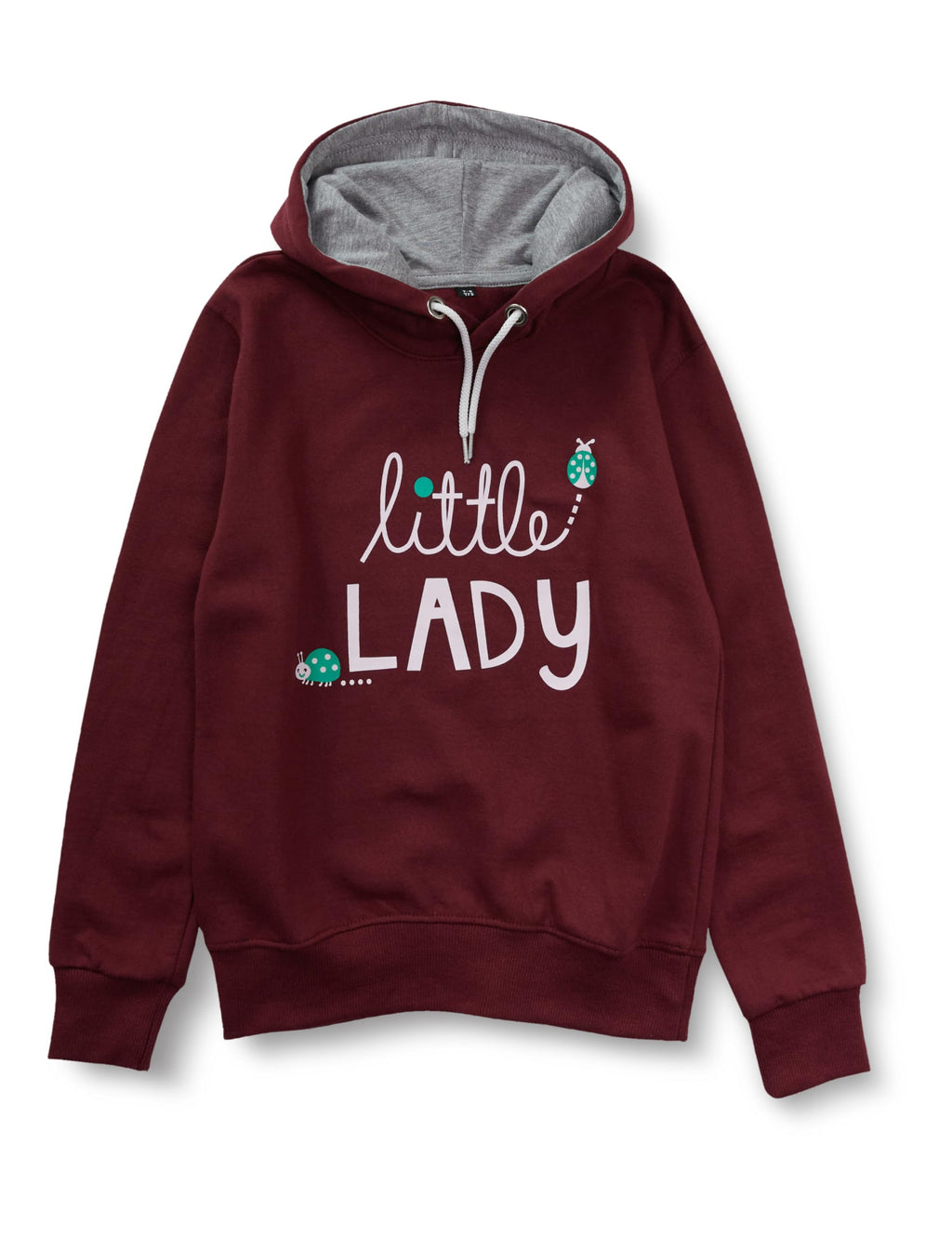 T2F Girls Cotton Hooded Neck Regular Fit Sweatshirt (BYS-SS-09_Multicolor_11-12 Years_Maroon_11 Years-12 Years)