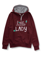 T2F Girls Cotton Hooded Neck Regular Fit Sweatshirt (BYS-SS-09_Multicolor_11-12 Years_Maroon_11 Years-12 Years)
