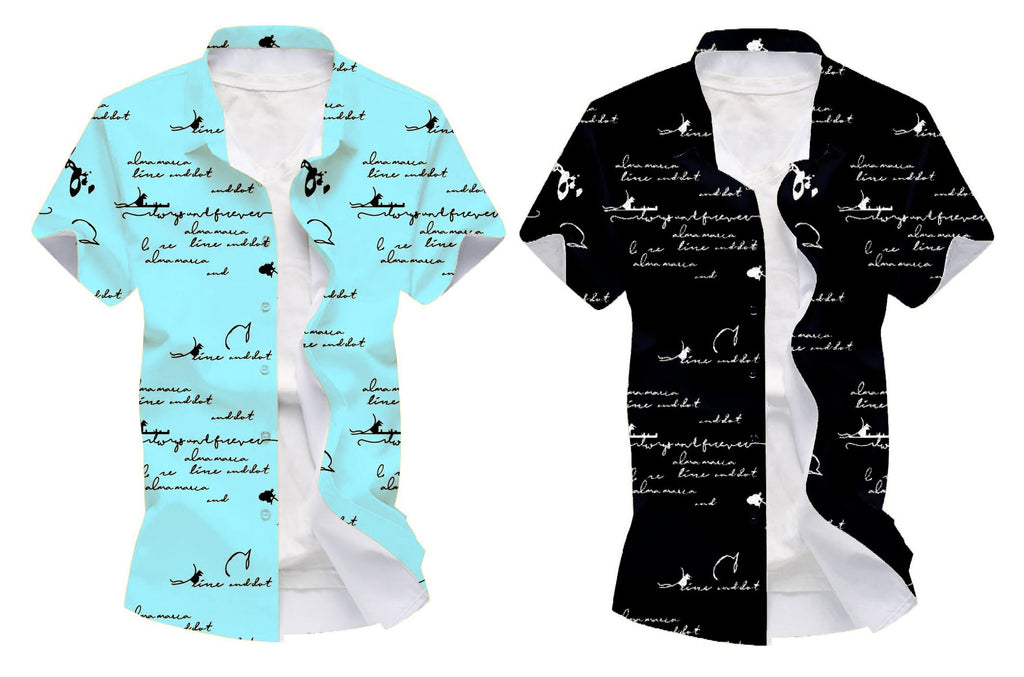 Kadiyu BoyS Lycra Blend Shirt With Half Sleeves Round Collar Neck Botton Down Closure Printed Pattern Relaxed Fit And Standard 