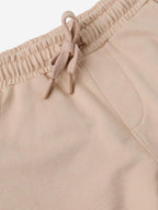 The Souled Store Solids: Creamy Beige Boys Drawstringed Cotton Cargo Joggers (2-8 Yrs)