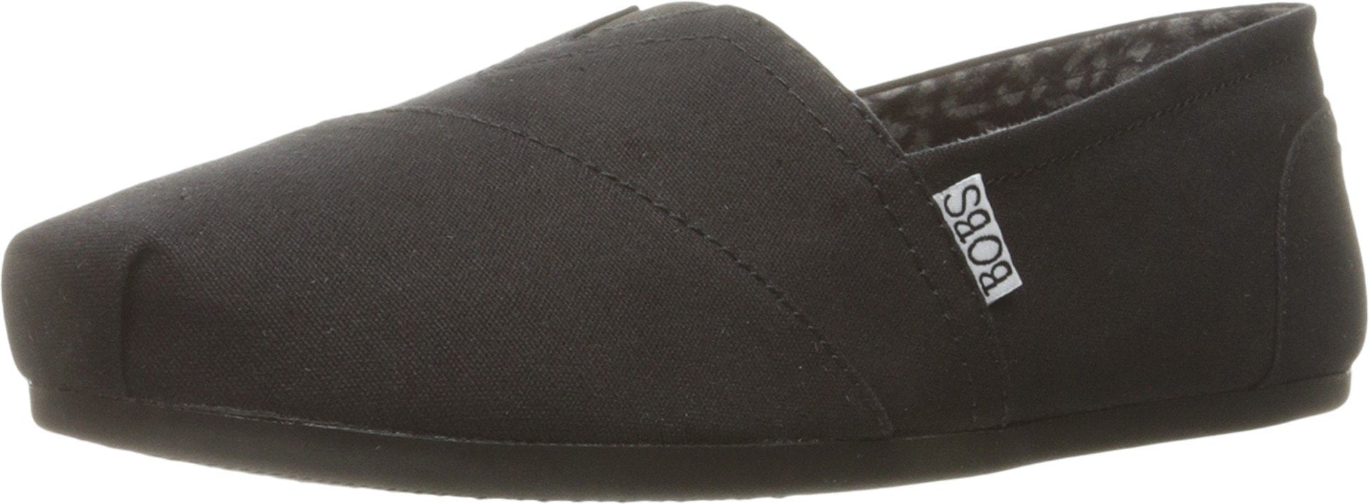 Skechers womens Bobs Plush - Peace & Love Flat, Black, 11 Wide US