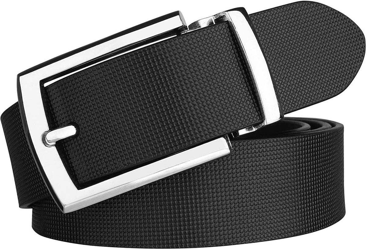 Men Black Genuine Leather Belt ()_1144 34