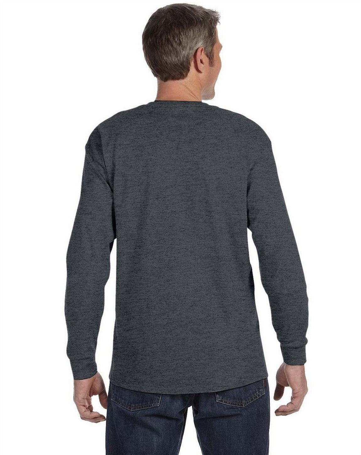Unisex 61 oz Tagless Long-Sleeve T-Shirt - ASH - S(D0102H7MXJJ)