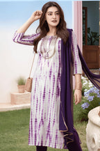 ANNI DESIGNER Women s Rayon Viscose Print Straight Kurta with Pants & Dupatta, purple, 4XL