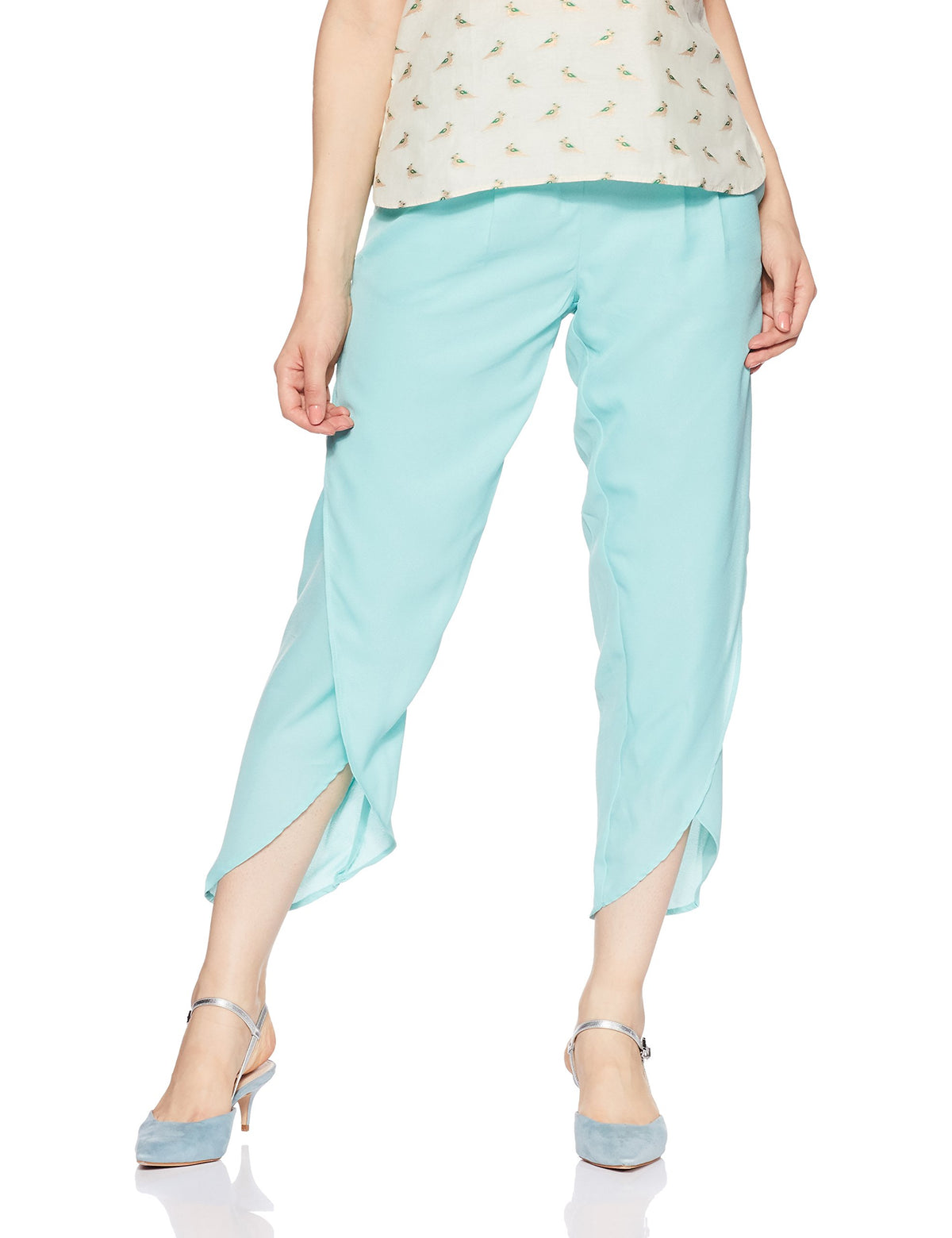 Aurelia Womens Regular Straight Pants (18FEK60076-03533_Blue_Large)