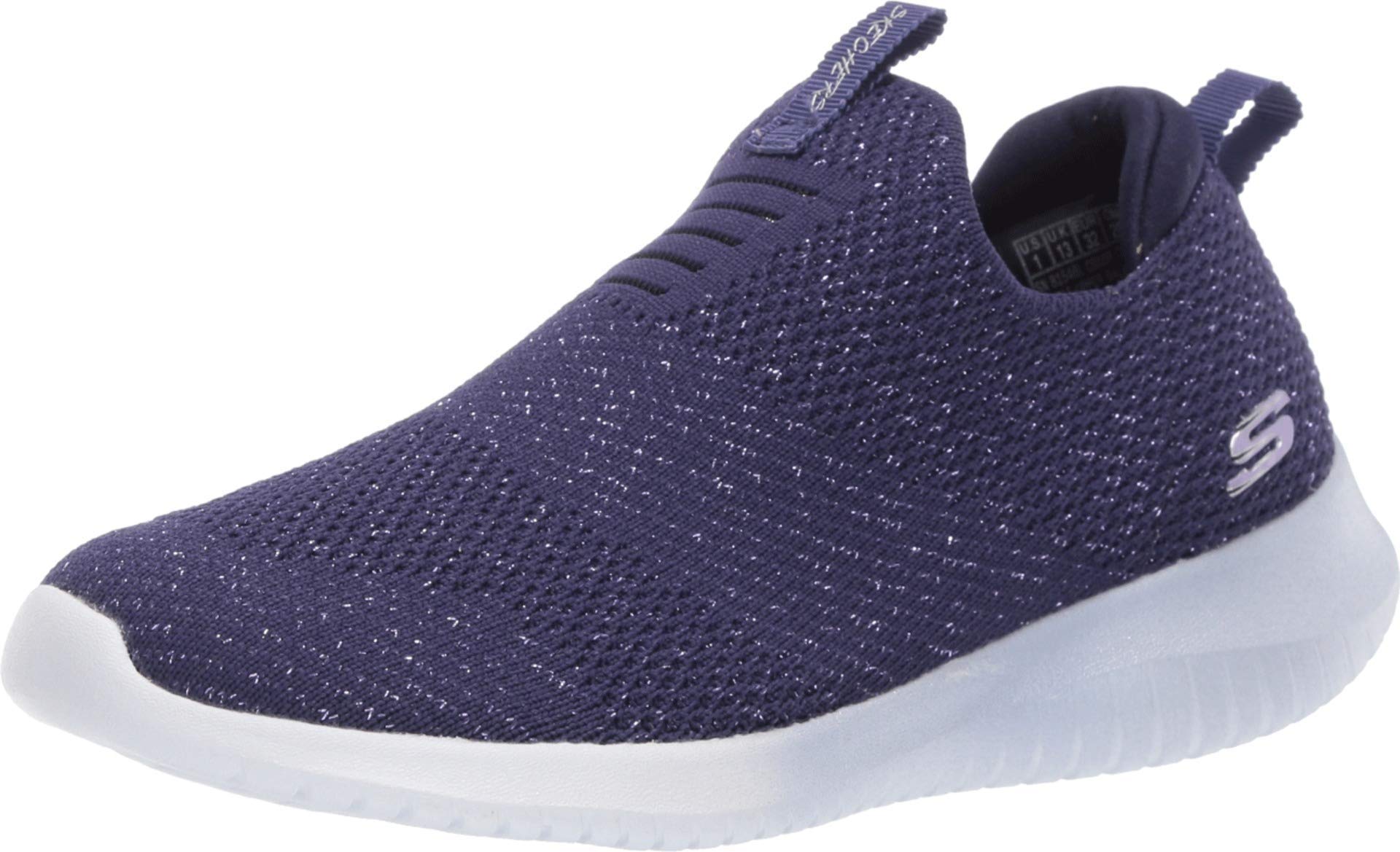 Skechers Girls Ultra Flex Metamorphic Lavendar Casual Shoes