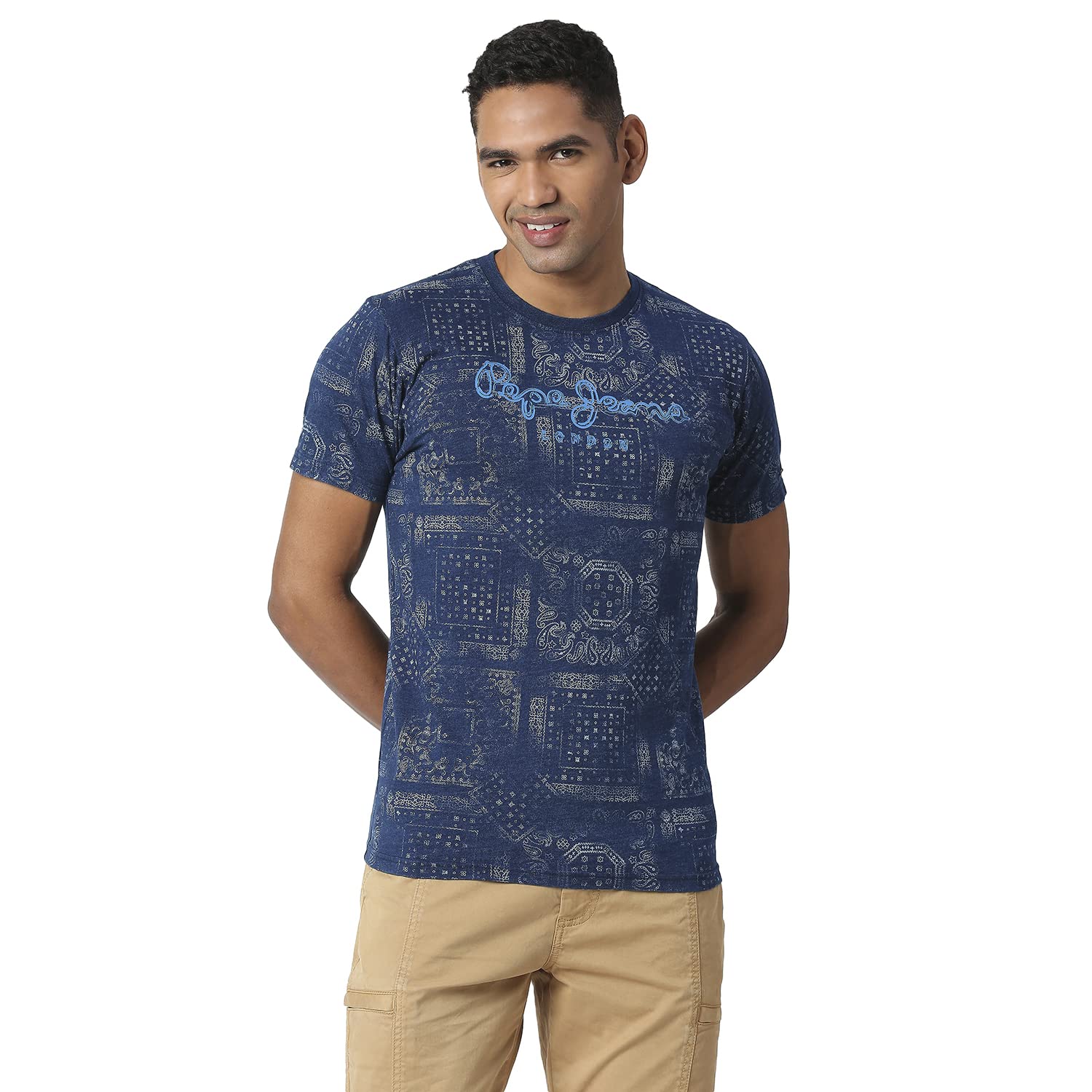 Pepe Jeans Owen Heritage Indigo Tee, Indigo, L